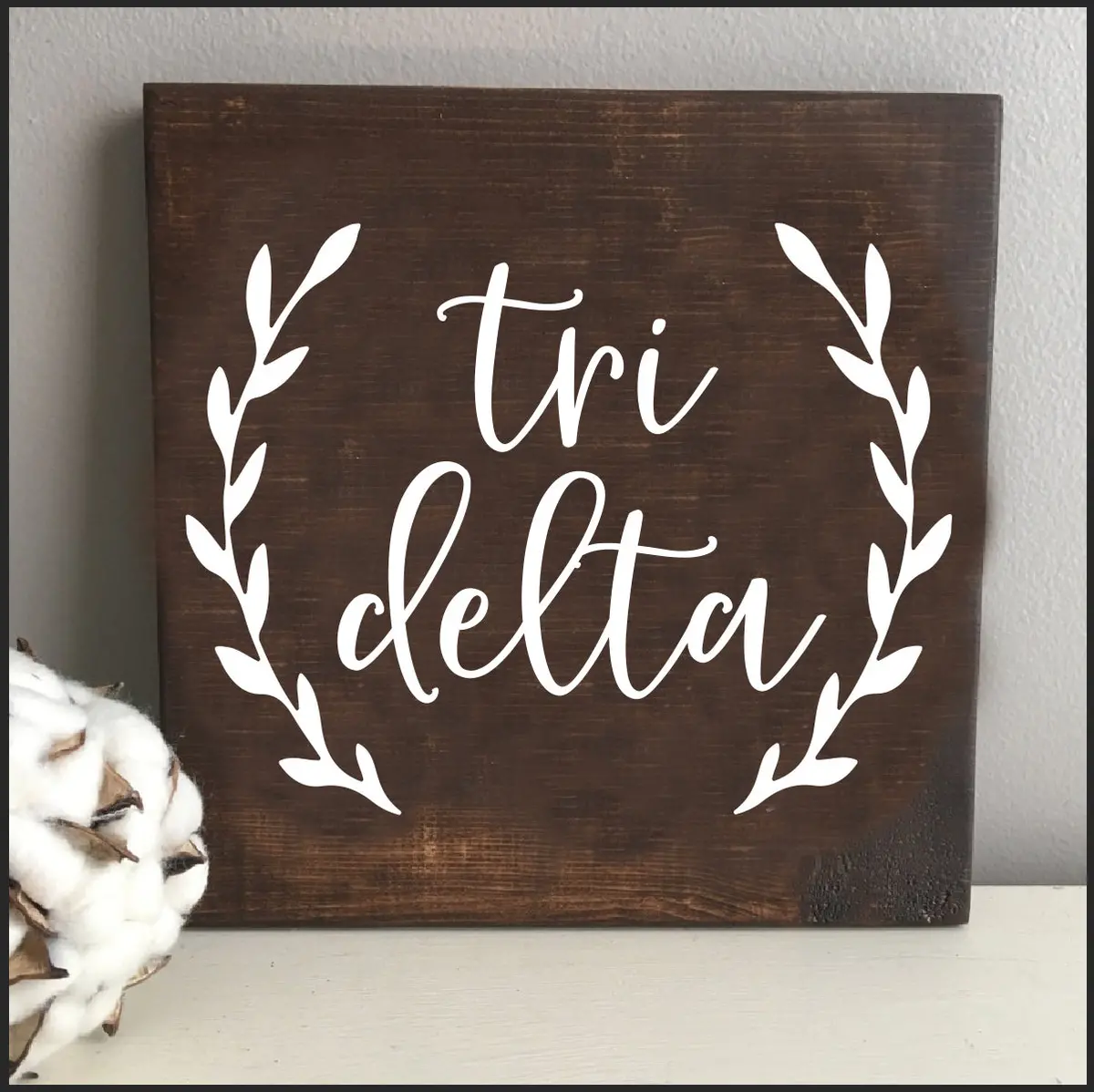 Delta Delta Delta Wooden Sign 1