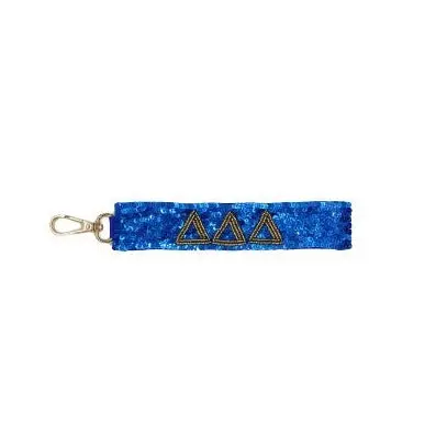 Delta Delta Delta Sequin Wristlet 1