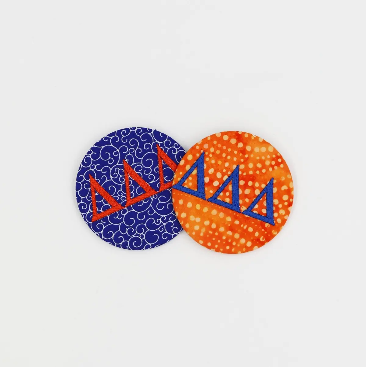 Delta Delta Delta Game Day Embroidered Button 1
