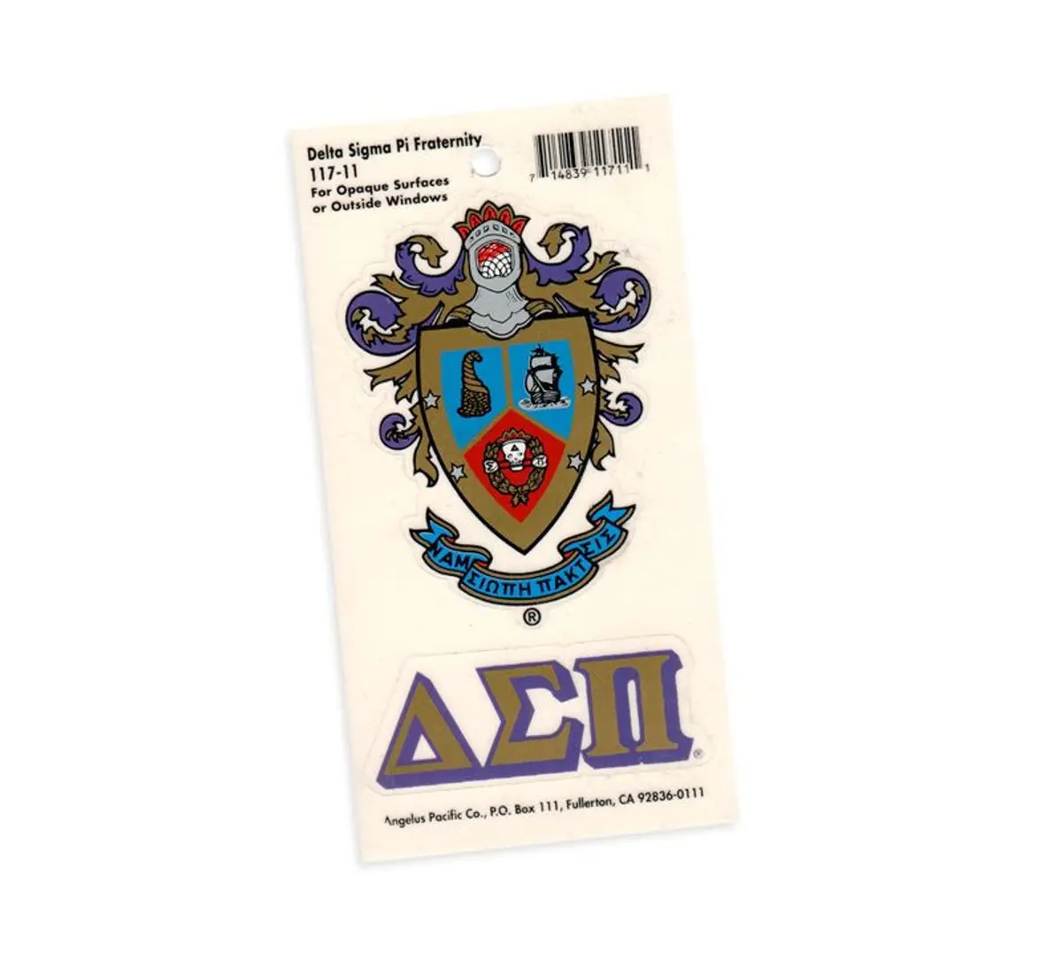 Delta Sigma Pi Decal - Discontinued 1