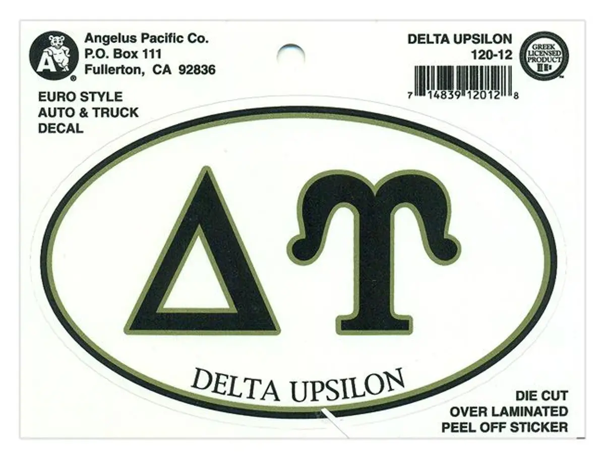 Delta Upsilon Euro Decal - Discontinued 1