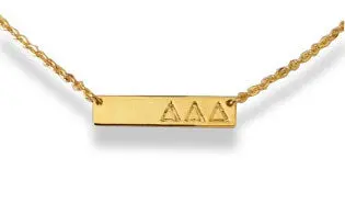 Delta Delta Delta Bar Necklace 1