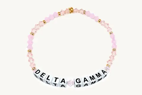 Delta Gamma Beaded Sorority Name Bracelet 1