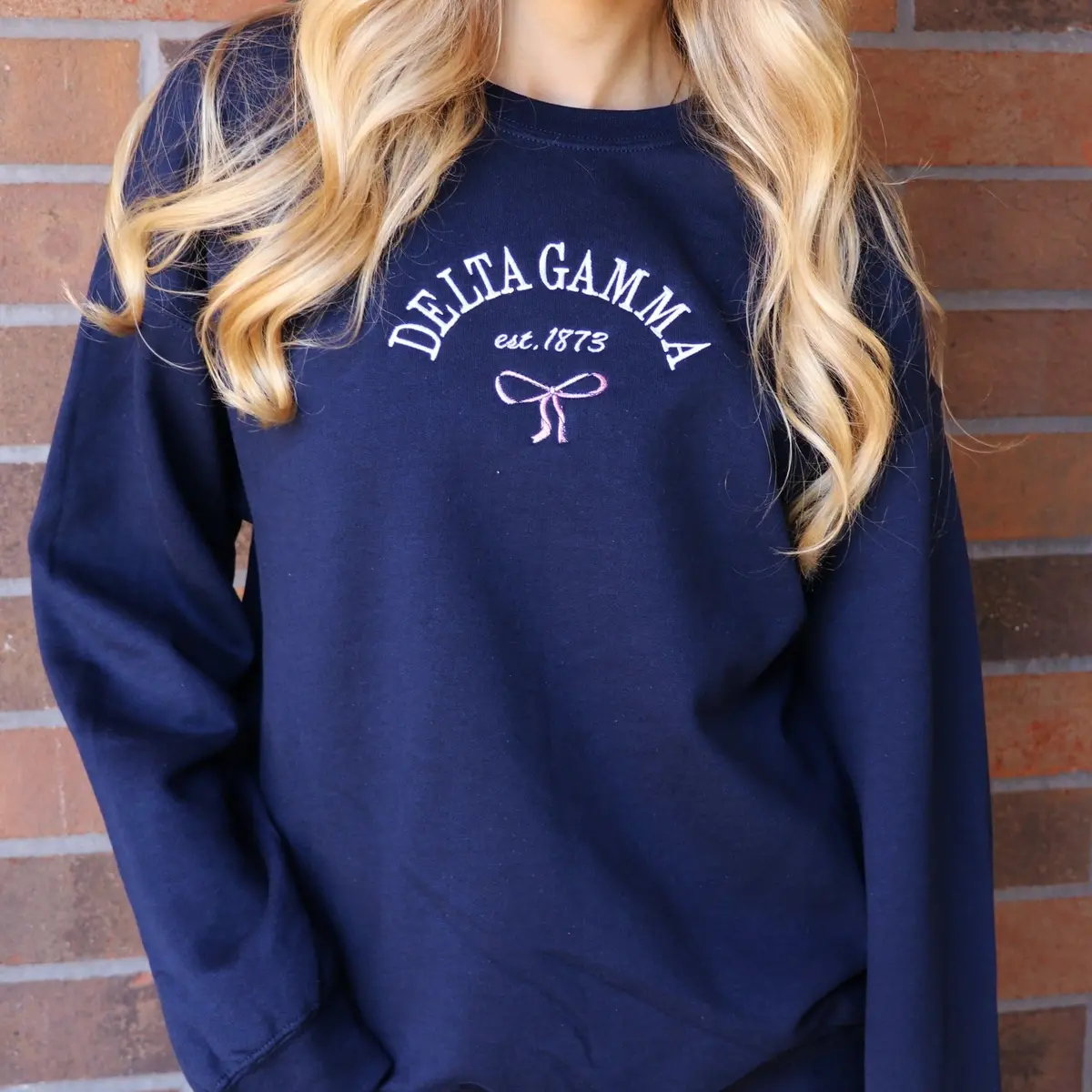 Delta Gamma Classic Crew With Bow 1