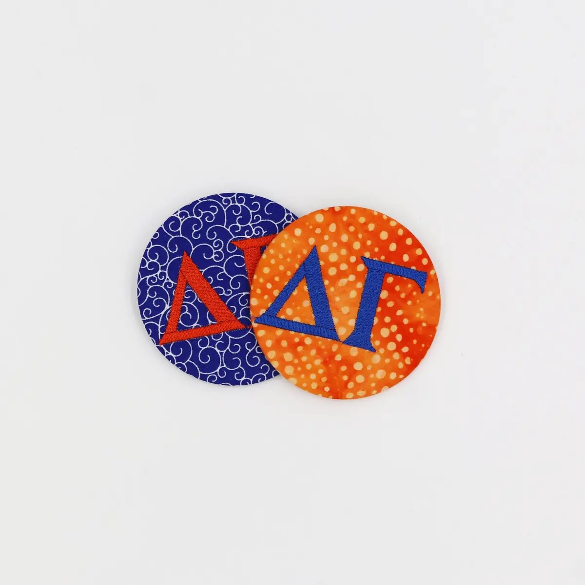 Delta Gamma Game Day Embroidered Button 1