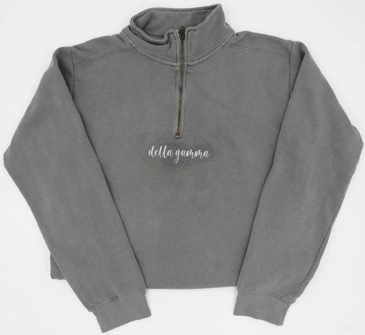 Delta Gamma Script Comfort Colors 1/4 Zip 1