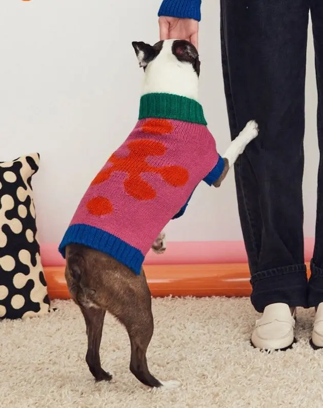 Flower Dog Sweater (Final Sale) 1