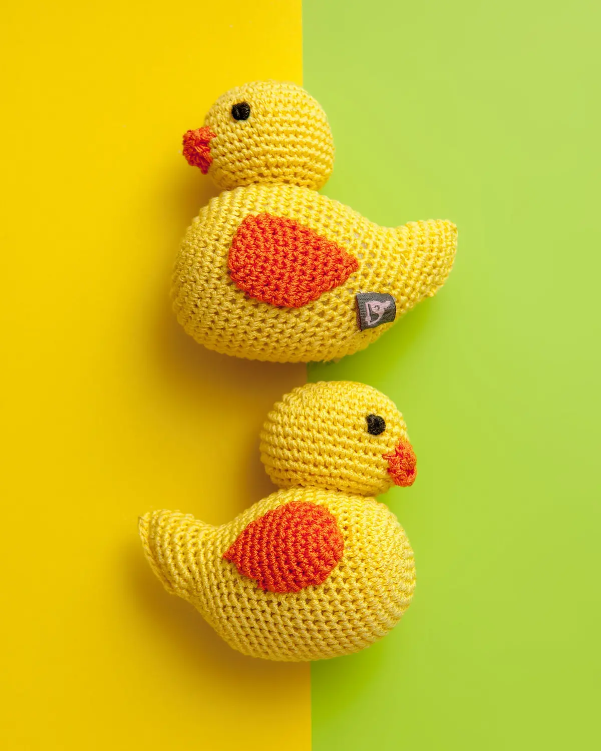Duck Squeaky Knit Dog Toy 1