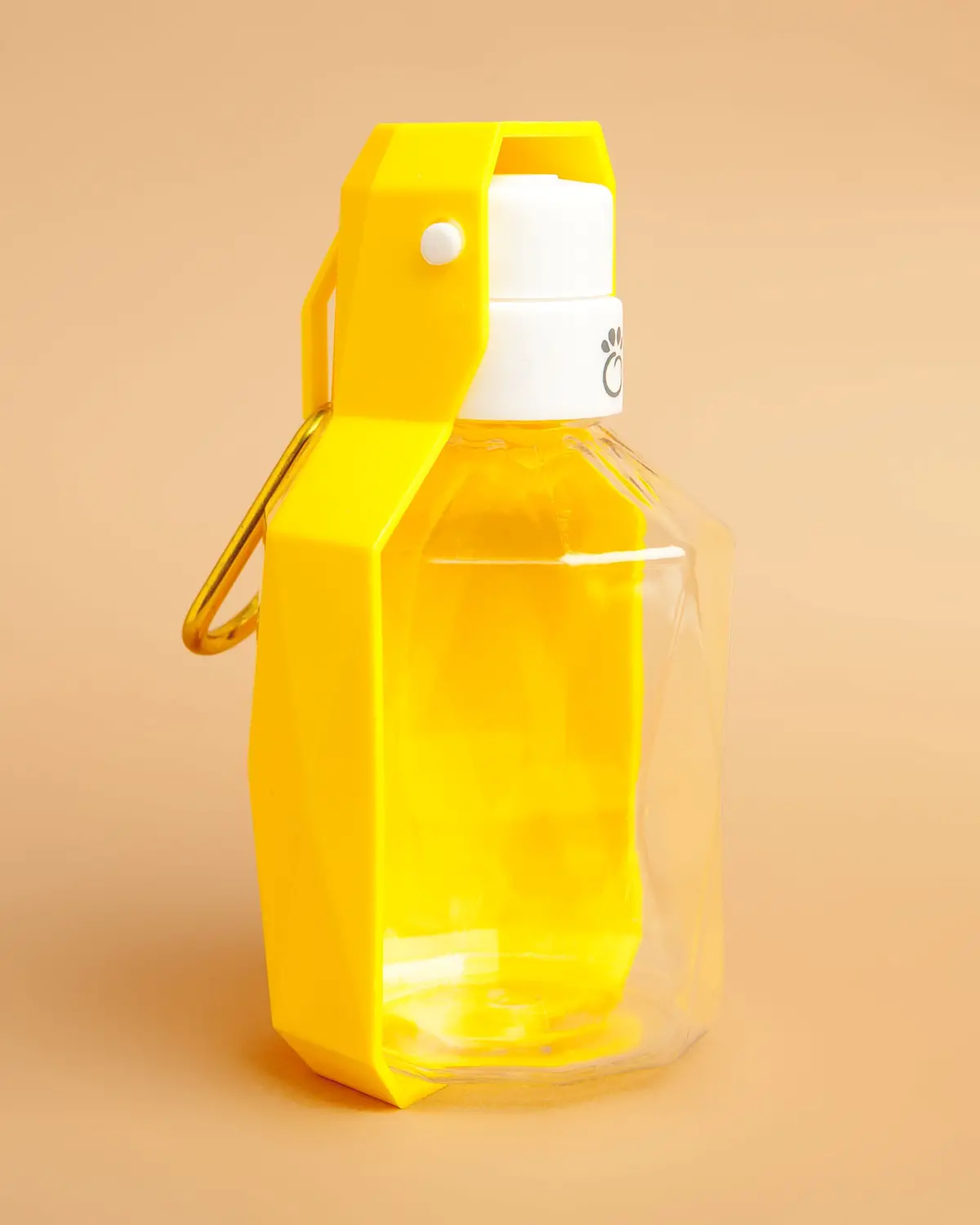 Dog Travel Water Bottle With Foldout Bowl In Yellow (Final Sale) 1