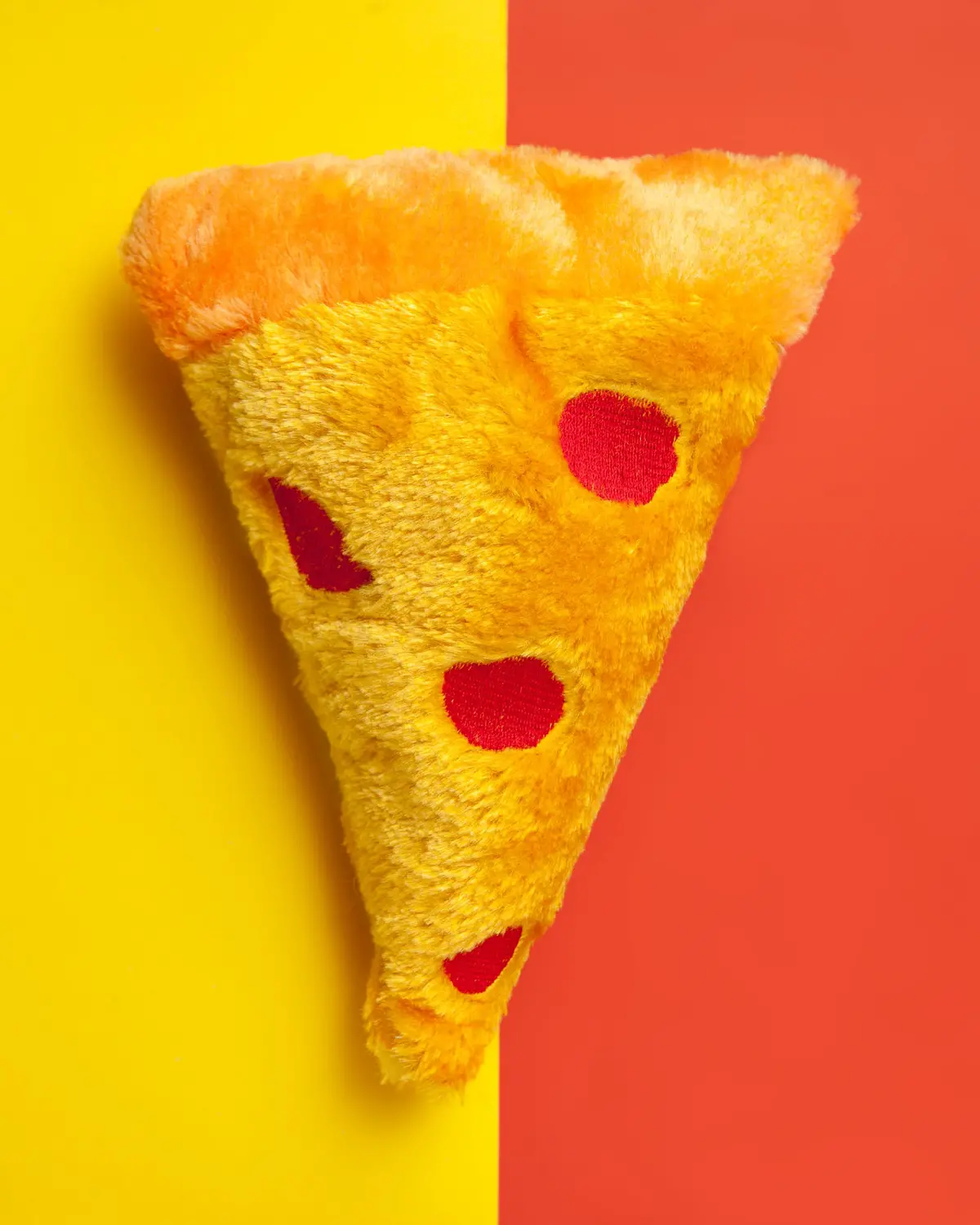 Pizza Slice Squeaky Plush Dog Toy 1