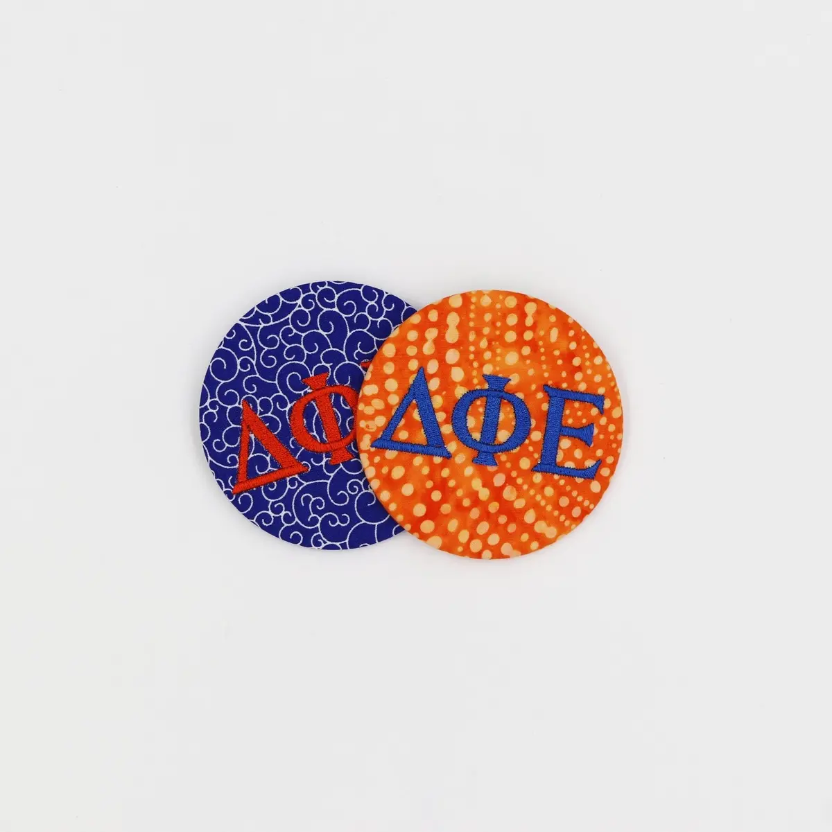 Delta Phi Epsilon Game Day Embroidered Button 1