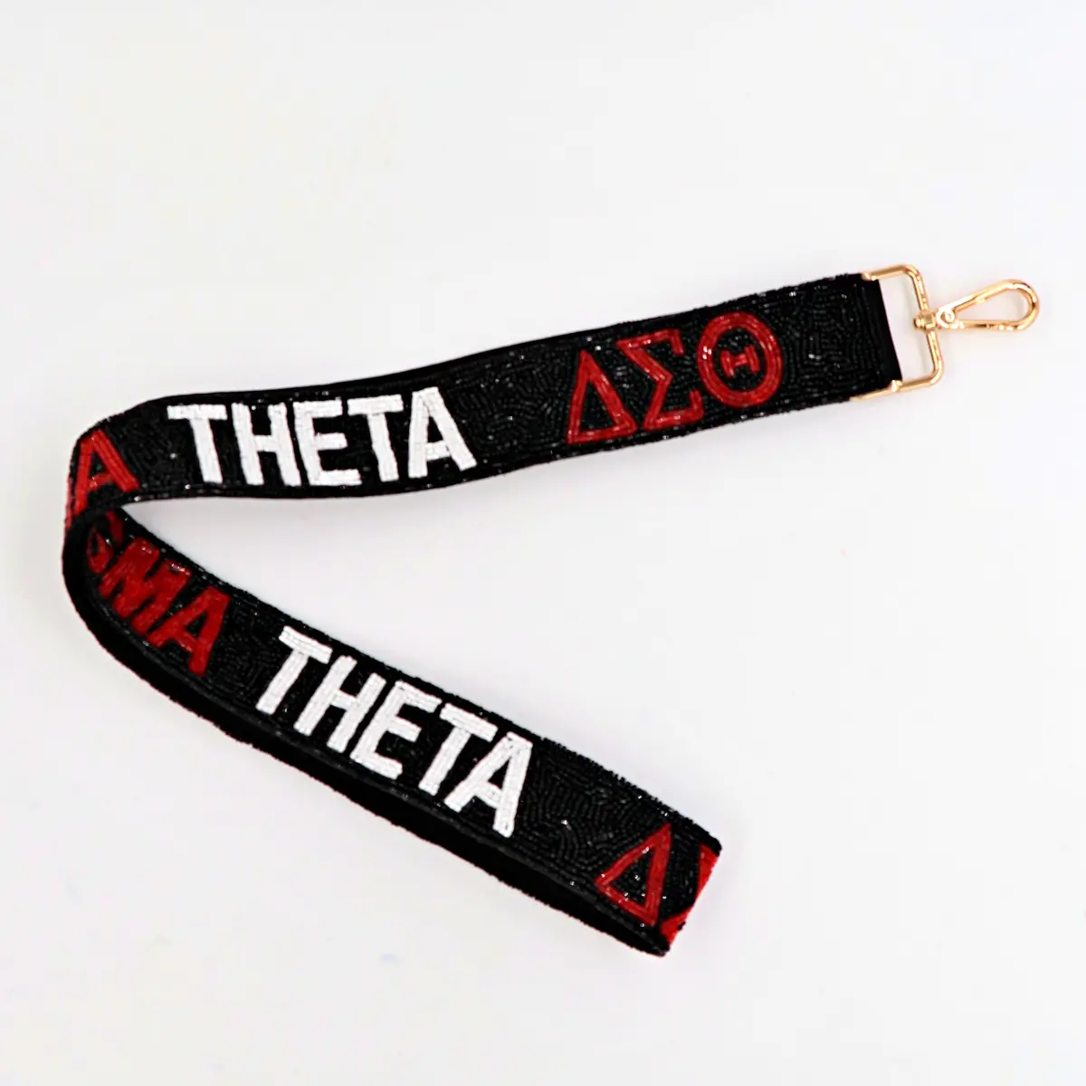 1913 Red/Black Beaded Bag Strap 1