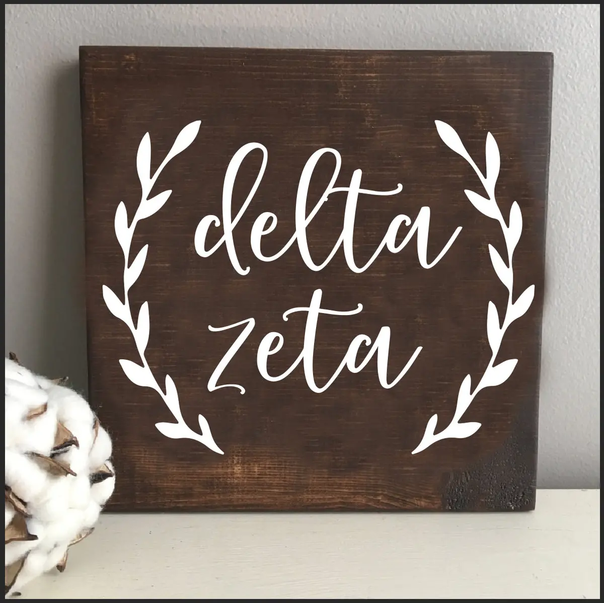 Delta Zeta Wooden Sign 1
