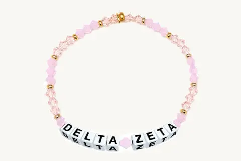 Delta Zeta Beaded Sorority Name Bracelet 1