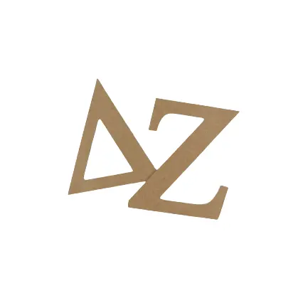 Delta Zeta Crafting Mdf/Wood Letter Set 1