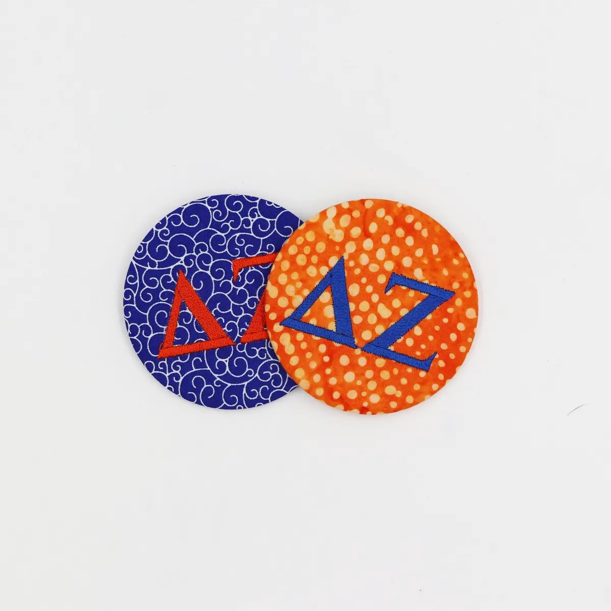 Delta Zeta Game Day Embroidered Button 1