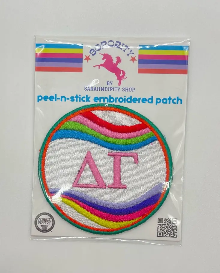 Delta Gamma Colorful Peel & Stick Patch 1