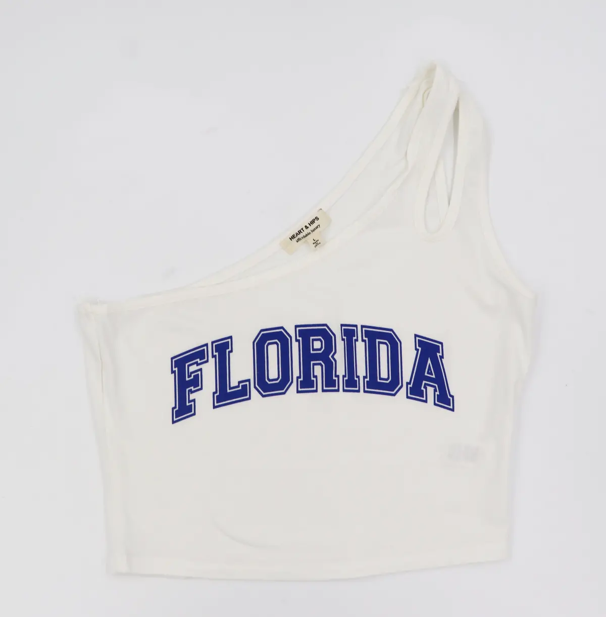 Game Day One Shoulder Cut Out Tank Top 1