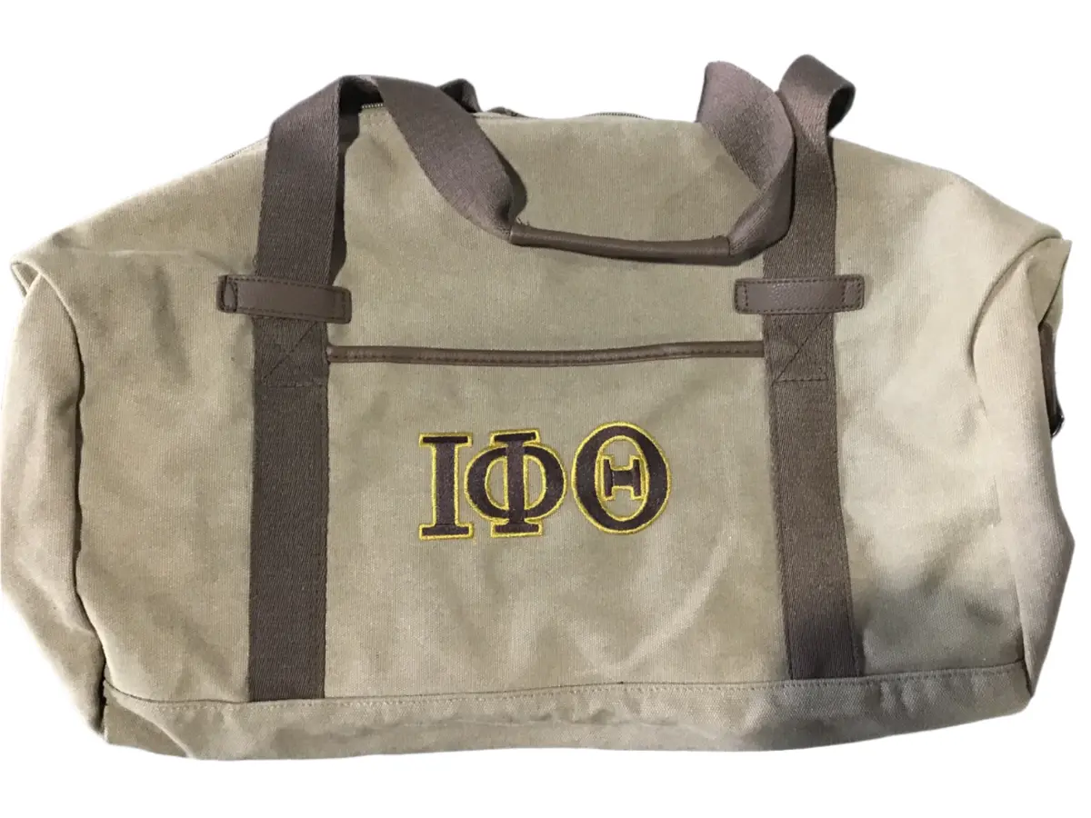 Iota Phi Theta Cotton Canvas Duffel 1