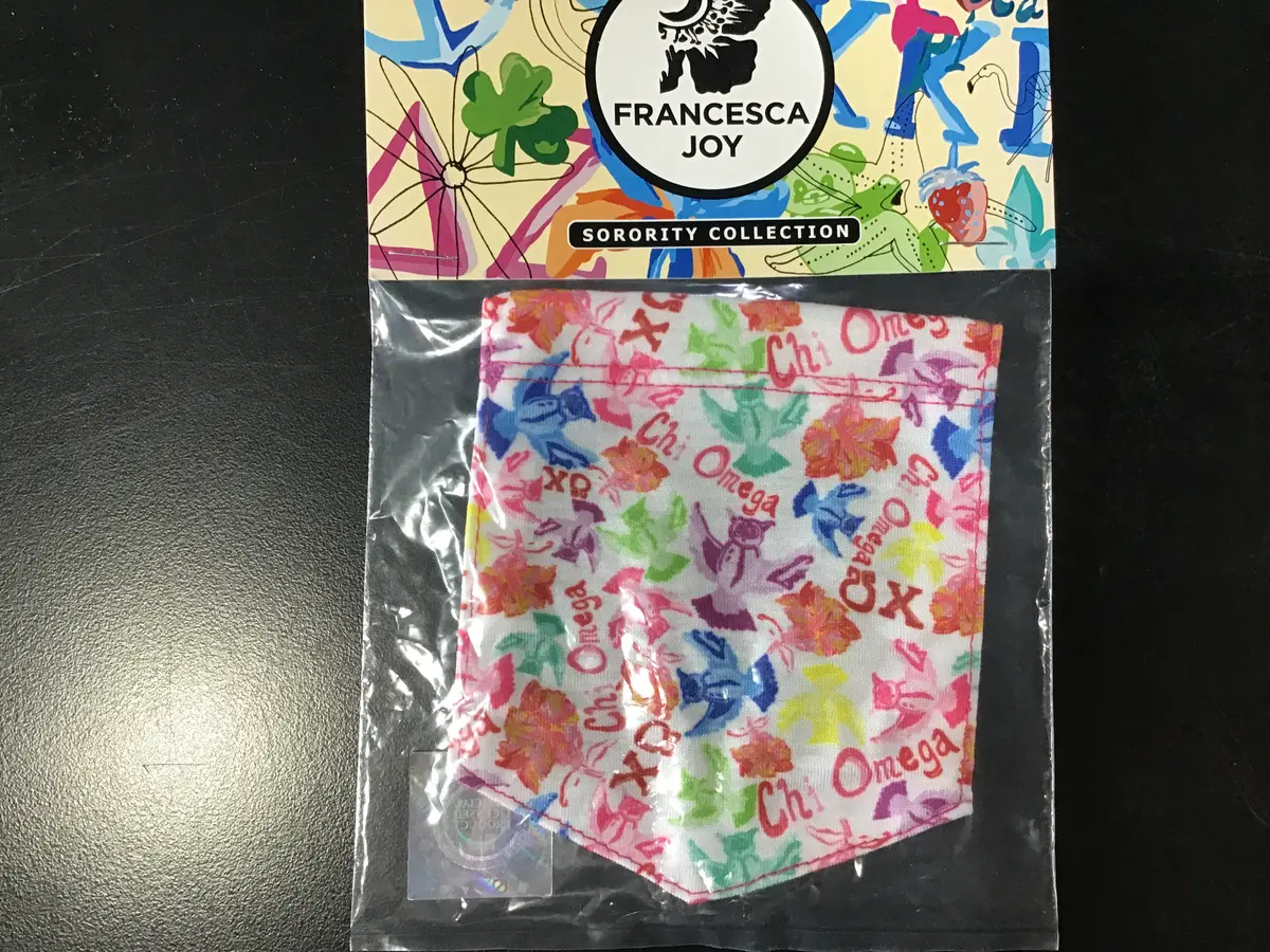 Chi Omega Sew-Able Pocket 1