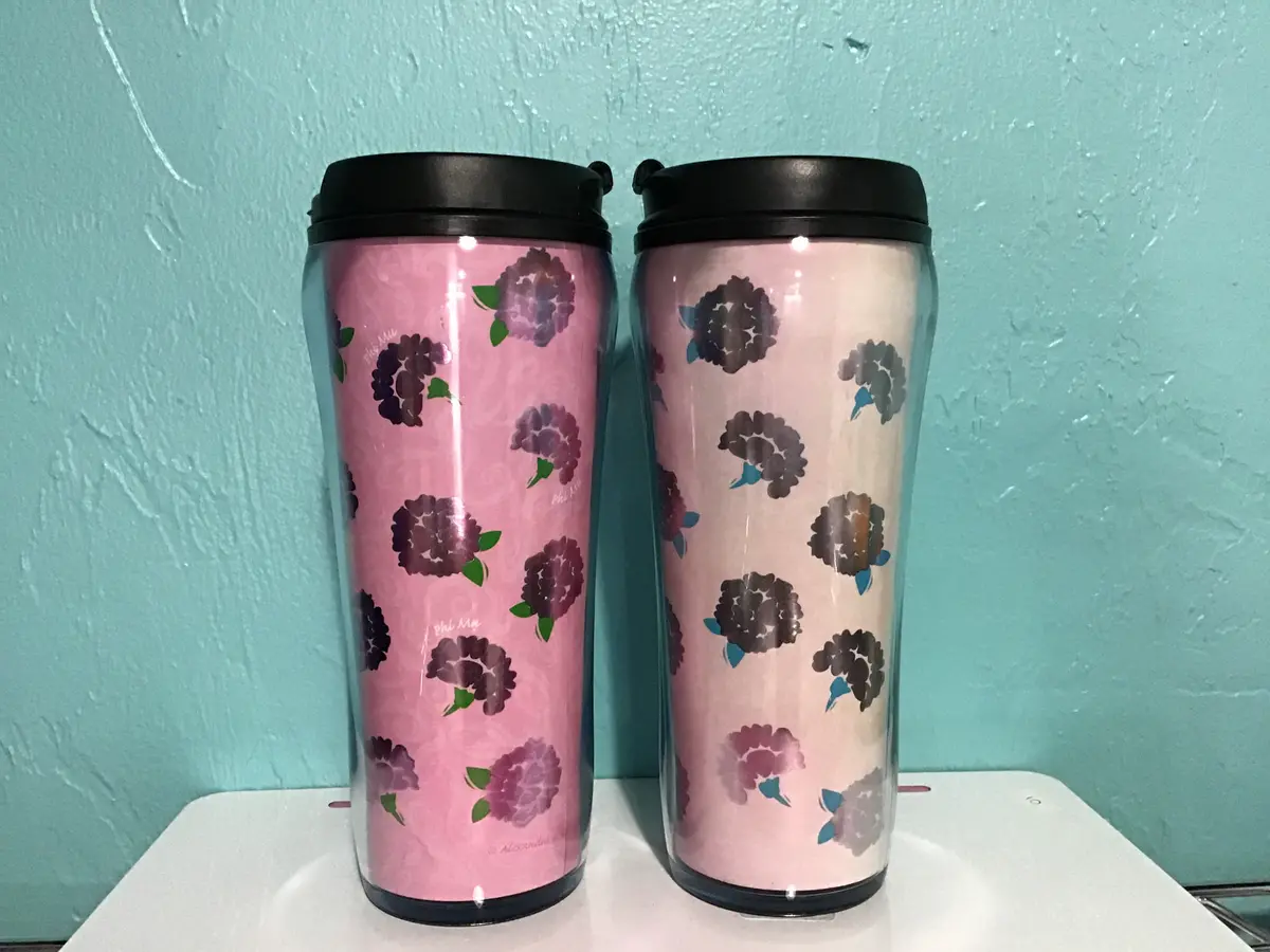 Phi Mu Coffee Tumbler 1