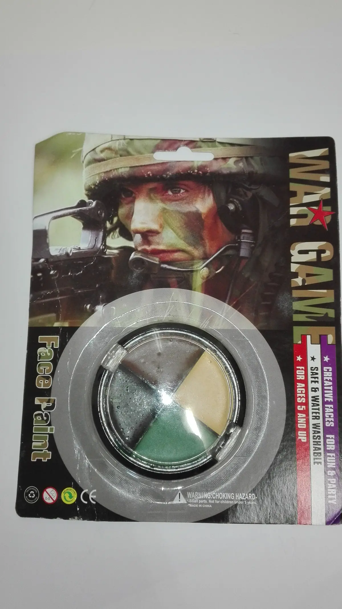 Four Colour Camo Face Paint 1
