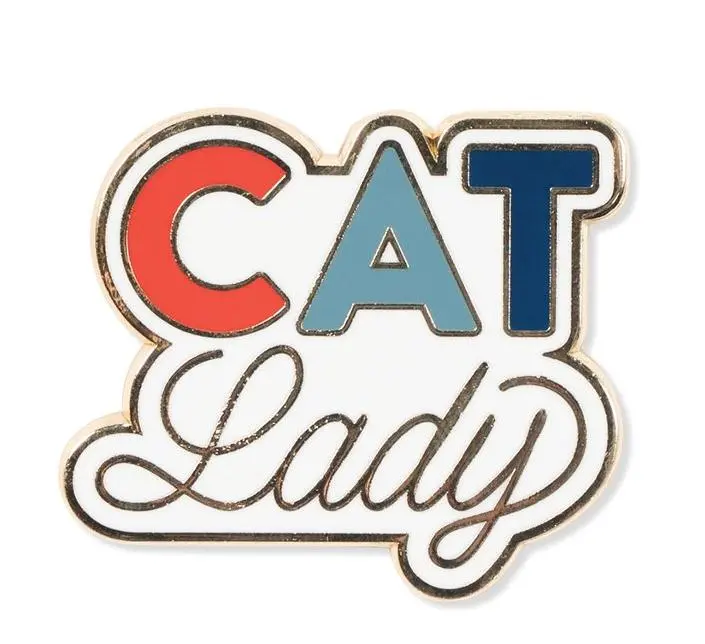 Fringe Studio | Cat Lady Enamel Pin 1