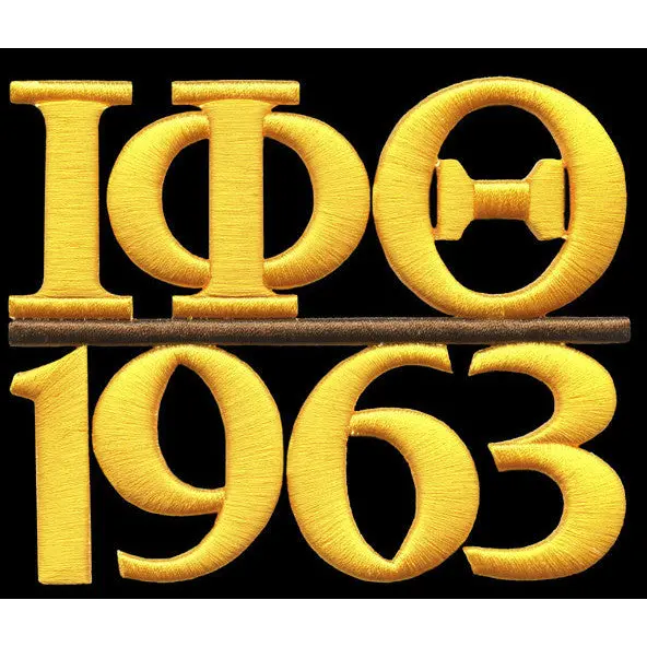 Iota Phi Theta Chapter Style Embroidery Patch Gold 1