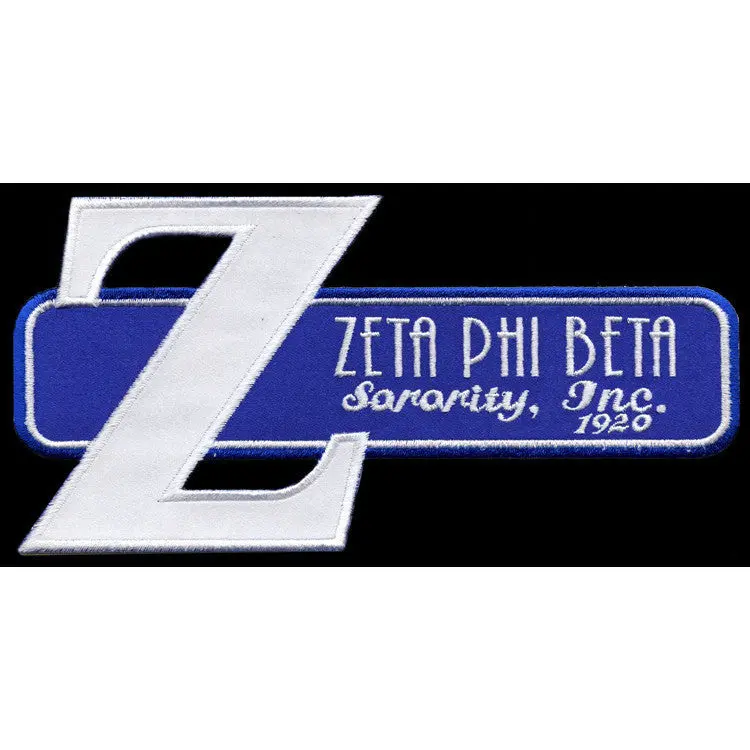 Zeta Phi Beta Retro Satin Twill Embroidery Patch 1 1