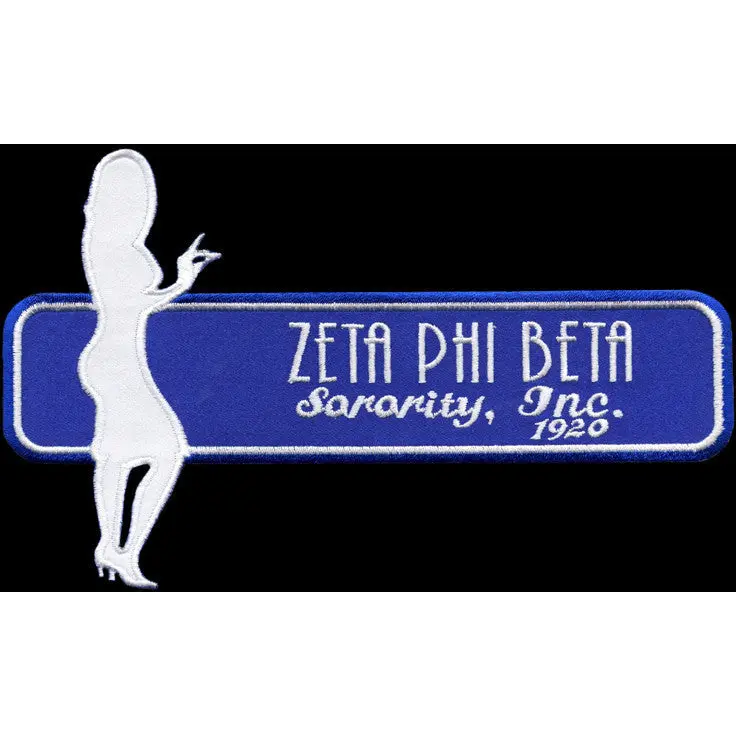 Zeta Phi Beta Retro Satin Twill Embroidery Patch 2 1