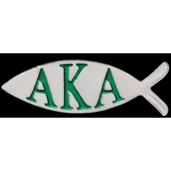 Alpha Kappa Alpha Fish Pin 1
