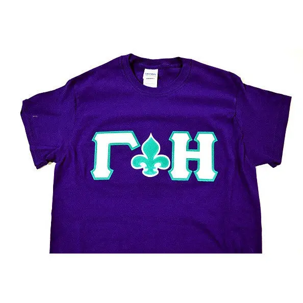 Gamma Eta  Fleur De Lis Greek Tee 1