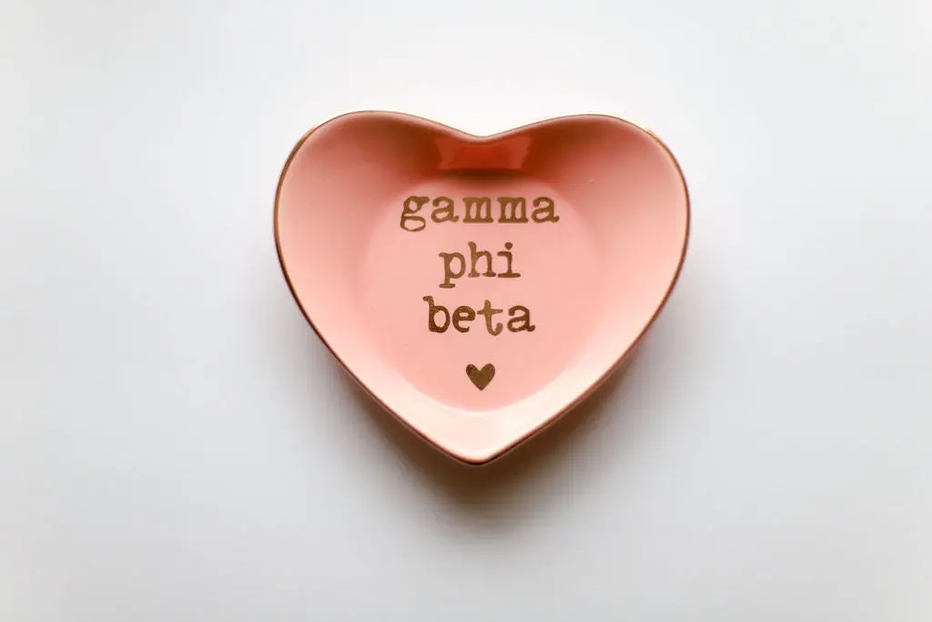 Gamma Phi Beta Heart Ring Dish 1