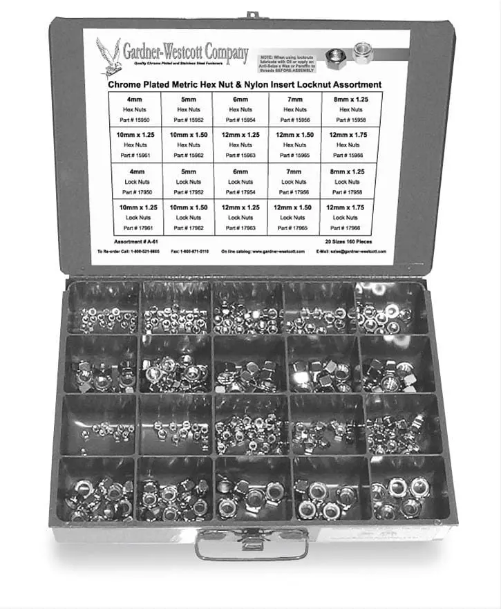 Gardner-Westcott A-61 Fastener Hardware Variety Pack 1