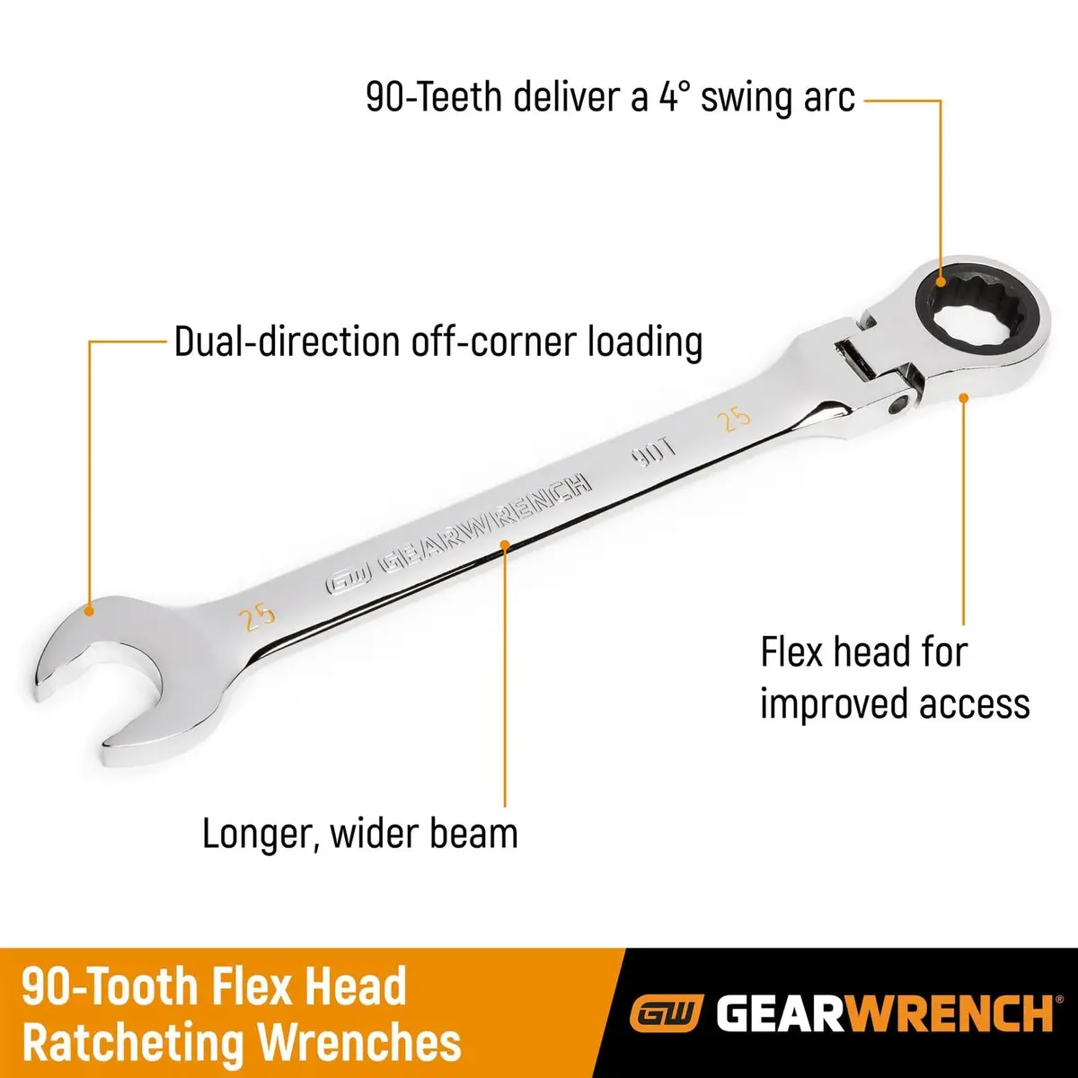 Gearwrench 1/4-Inch Drive Ratcheting Wrench – Model 86725 1
