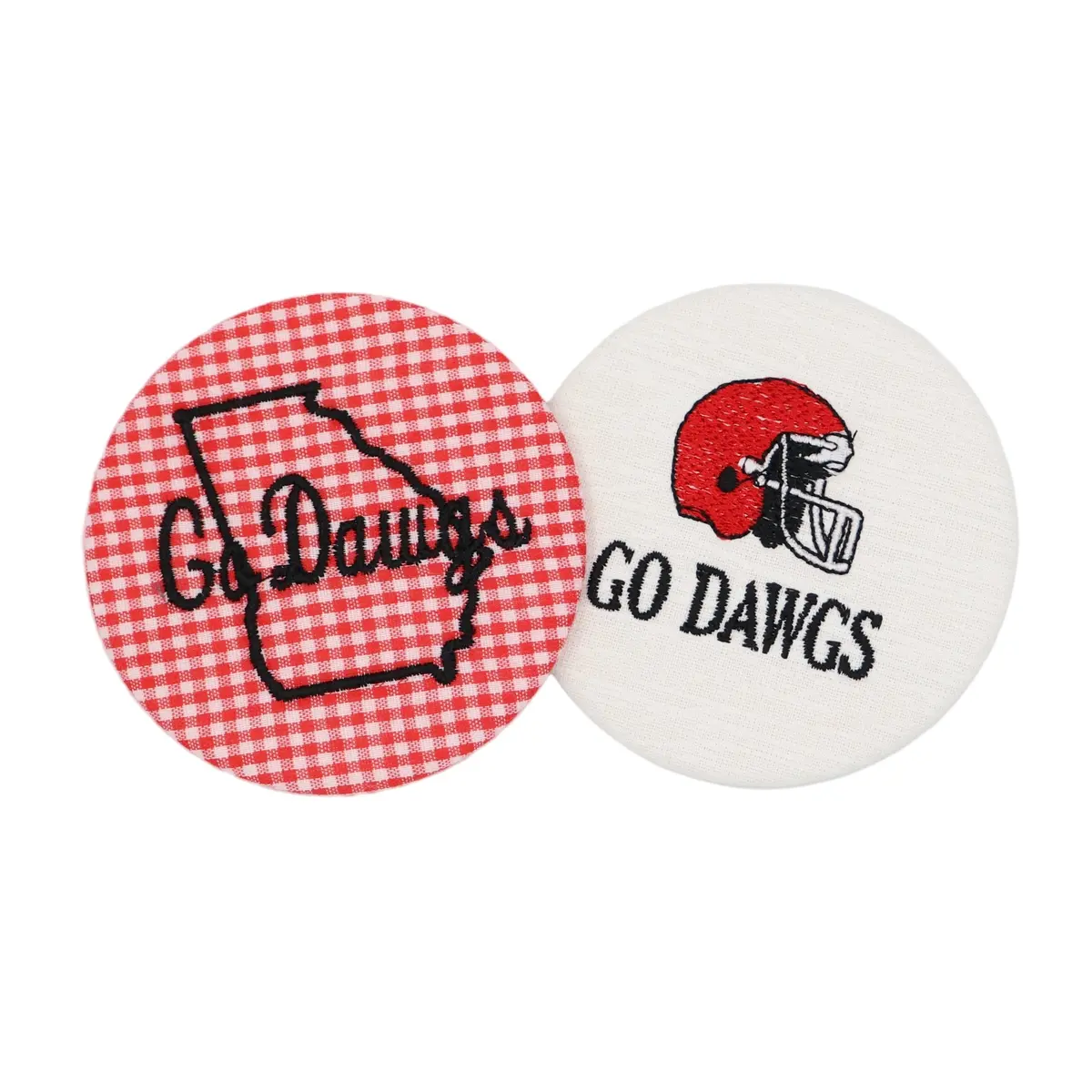 University Of Georgia Game Day Embroidered Button 1