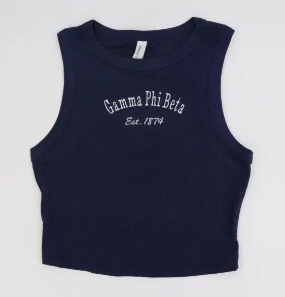 Gamma Phi Beta Classic Crop Tank 1