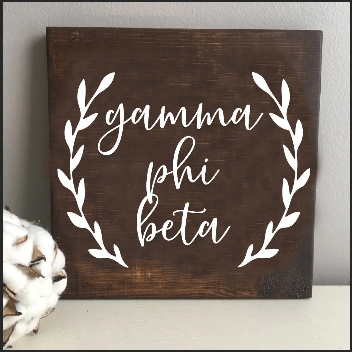 Gamma Phi Beta Wooden Sign 1