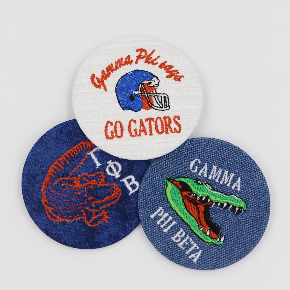 Gamma Phi Beta Game Day Embroidered Button Set 3 1