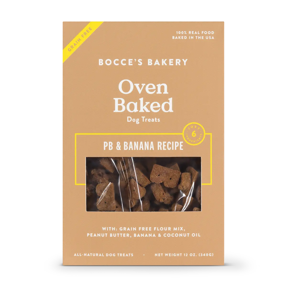 Bocce's Bakery | Grain Free Pb & Banana Biscuit Box 1
