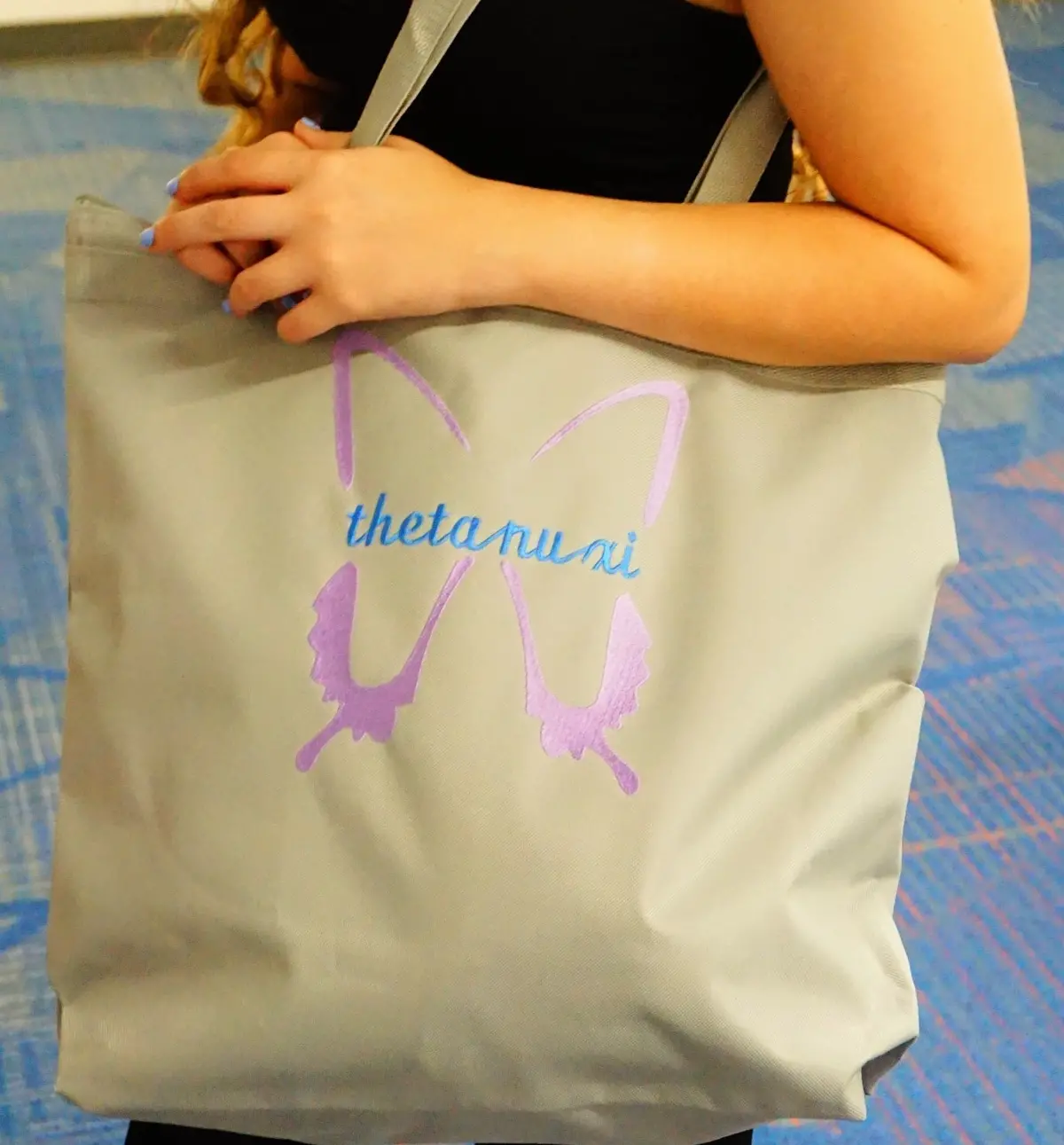 Theta Nu Xi Butterfly Tote 1