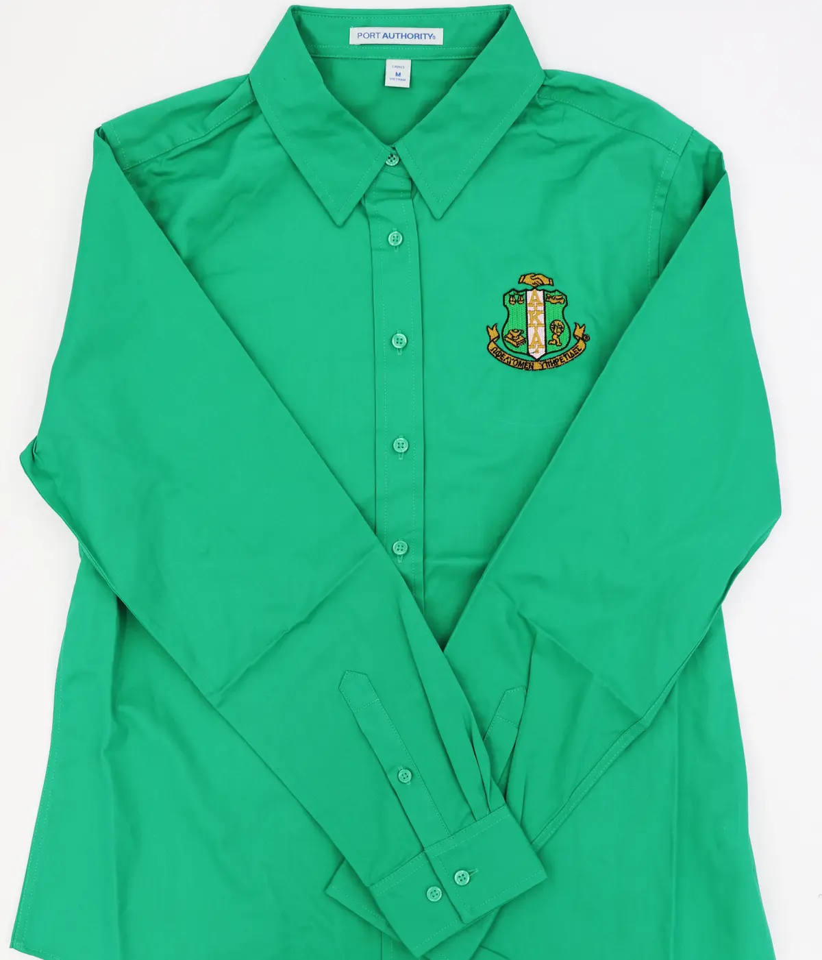 Alpha Kappa Alpha Ladies Long Sleeve Easy Care Shirt 2