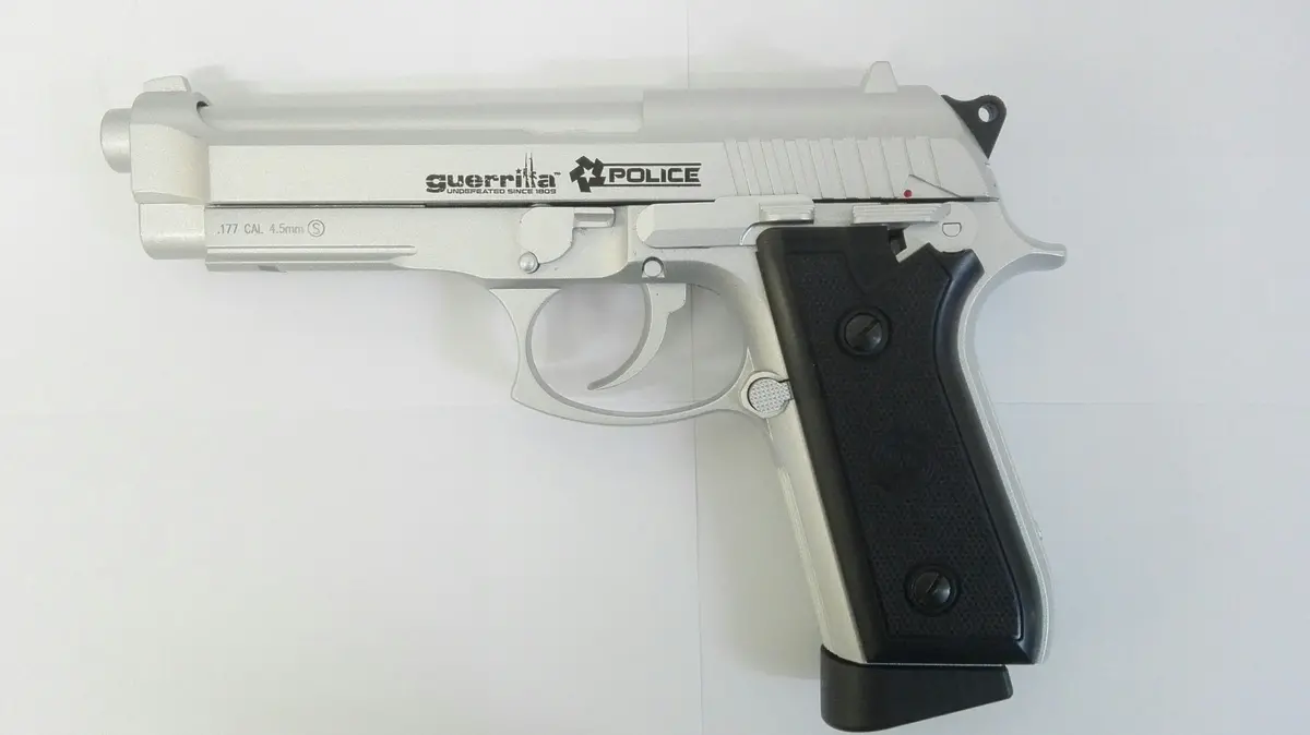 Guerilla Police Chrome Co2 Gas Gun 1
