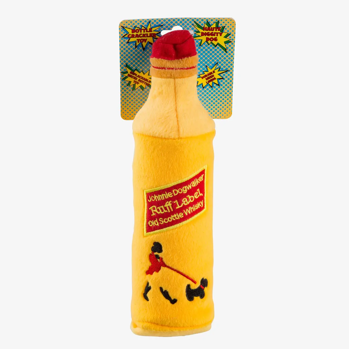 Haute Diggity Dog | Johnnie Dogwalker Water Bottle Crackler Toy 1