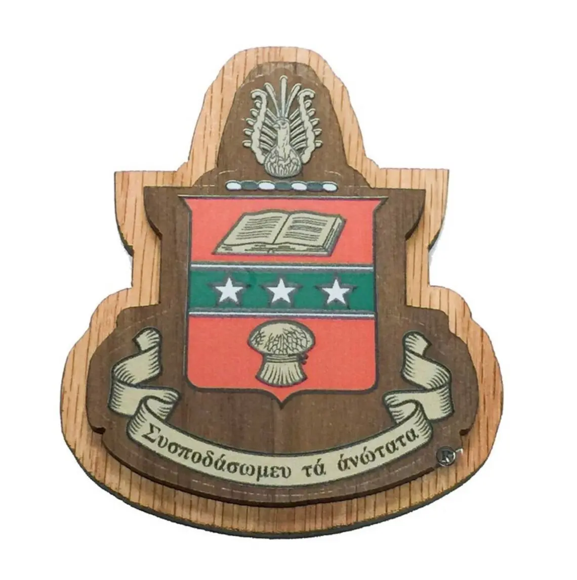 Alpha Chi Omega Large Wood Crest 1