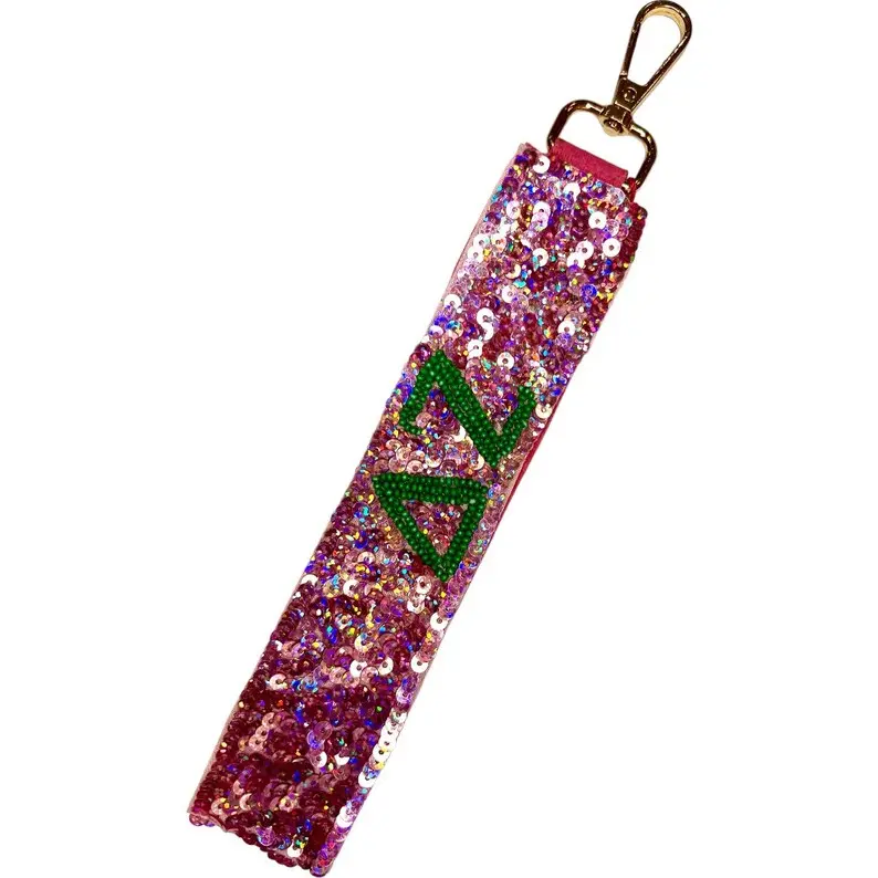 Delta Zeta Sequin Wristlet 1