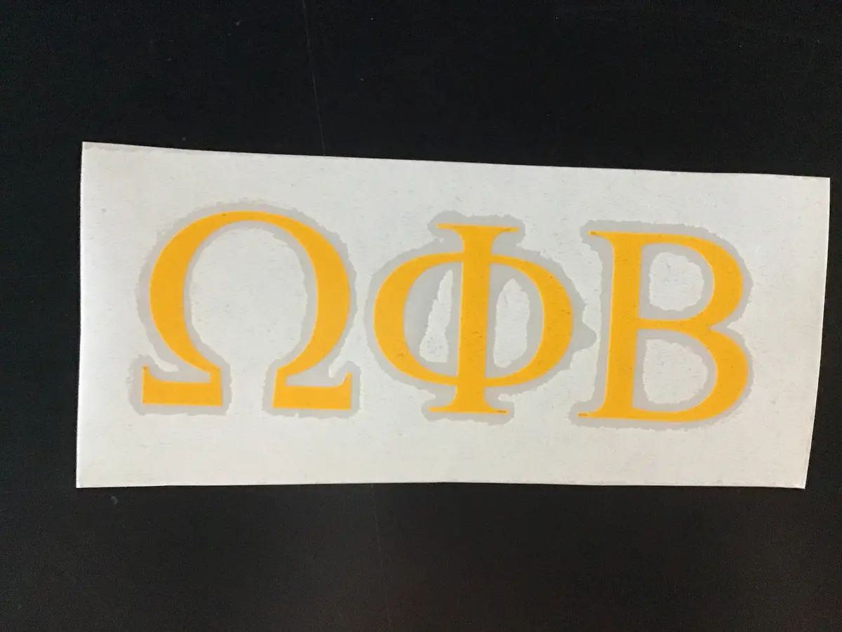 Omega Phi Beta Vinyl Decal 1