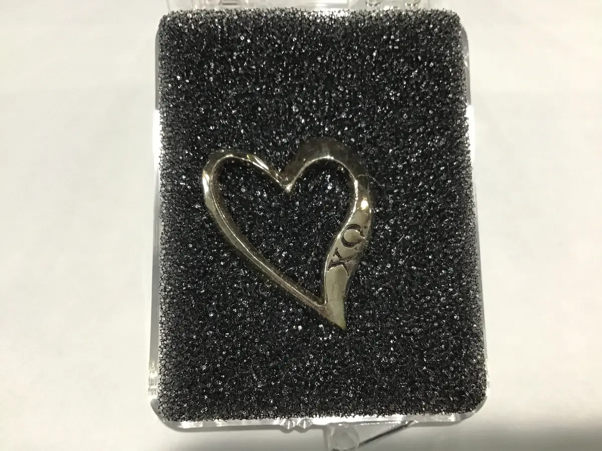 Chi Omega Open Heart Charm 1