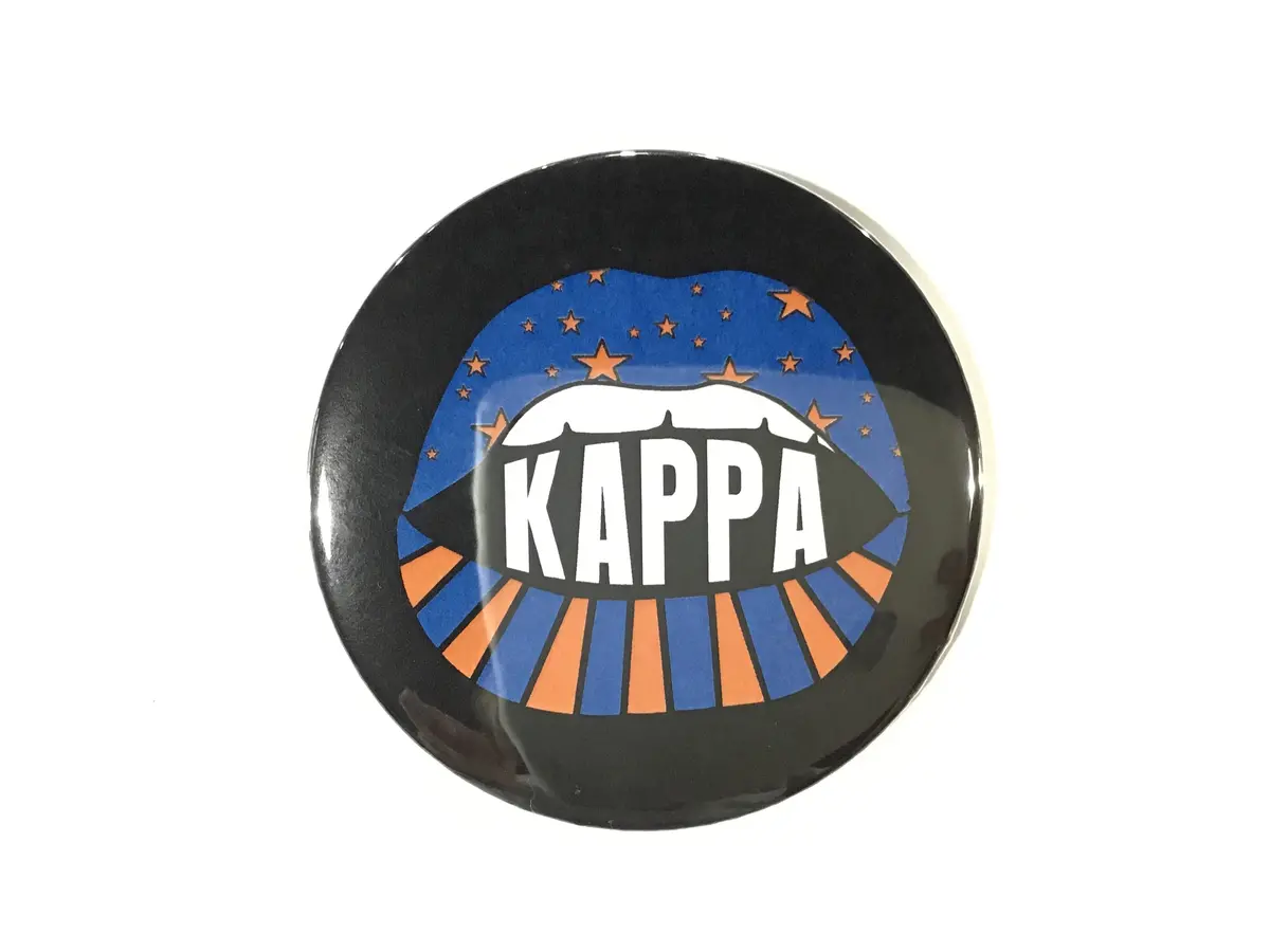 Kappa Kappa Gamma Lip Printed Button 1