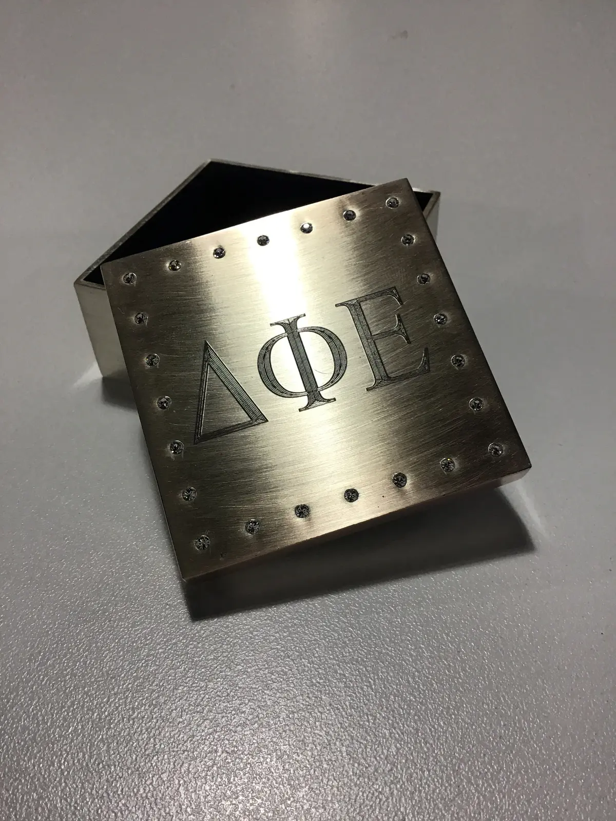 Delta Phi Epsilon Square Jewelry Box 1